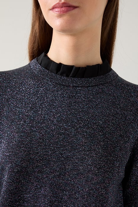 MARY PLEATED KNITTED SWEATER BLACK 5