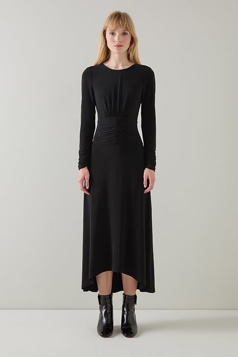 CHRISTIE JERSEY MIDI DRESS BLACK 1