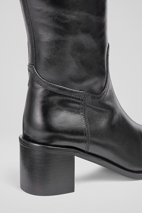 CLAUDE ROUNDED BOOTS BLACK 4