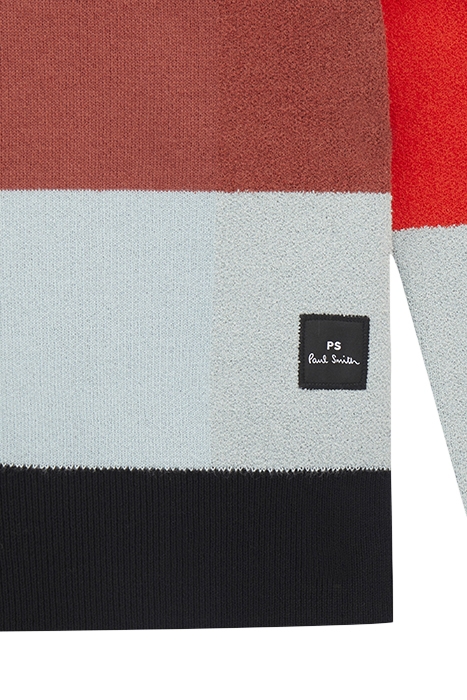 MENS SWEATER CREW NECK BRICK RED 7