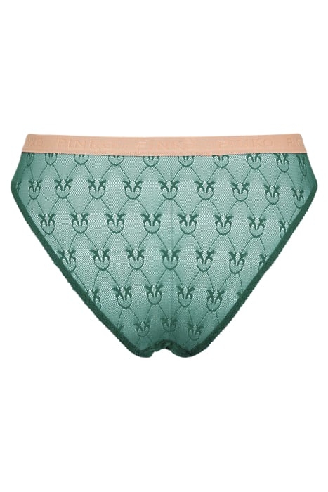 SENZA PAROLE SLIP GREEN/NUDE 2