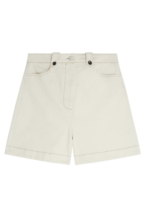WOMENS DENIM SHORT OFF WHITE 4