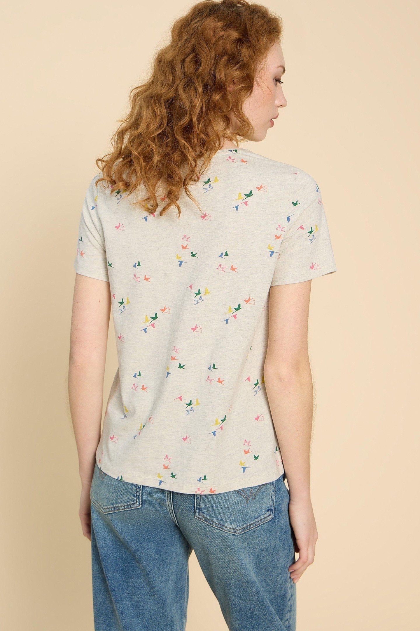 ABBIE PRINT TEE NATURAL PRINT 2