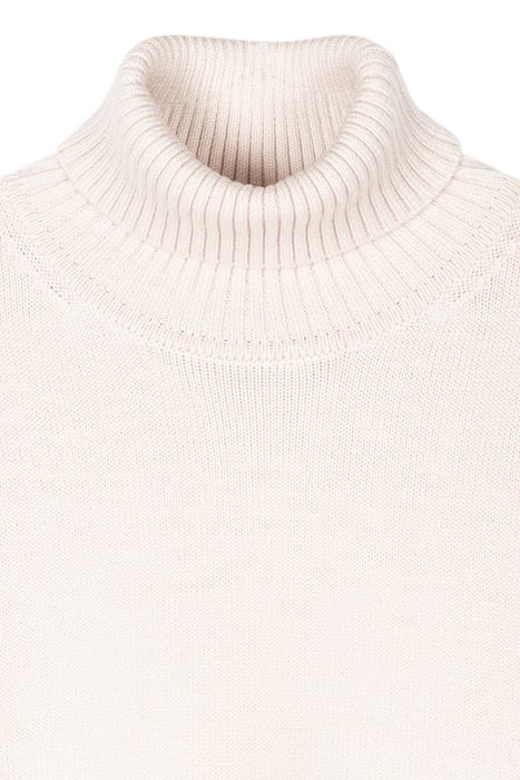 WOMENS KNITTED PULLOVER ROLL NECK OFF WHITE 3