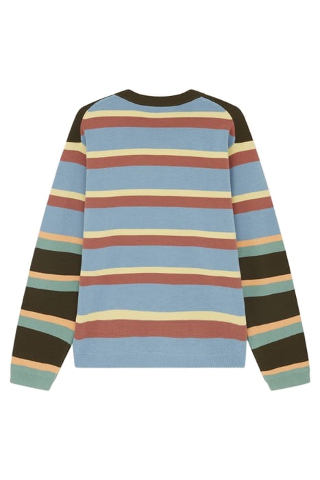 MENS SWEATER CREW NECK OLIVE GREEN 5