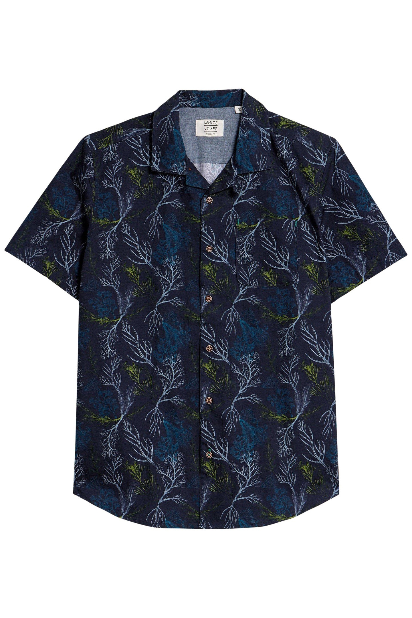 CRAB PRINTED SS SHIRT NAVY PRINT 3