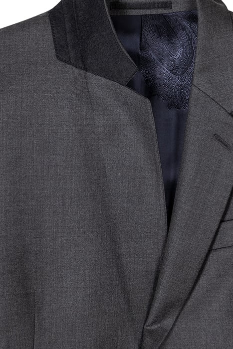 GENTS SLIM FIT 2 BUTTON JACKET GREY MELANGE 3