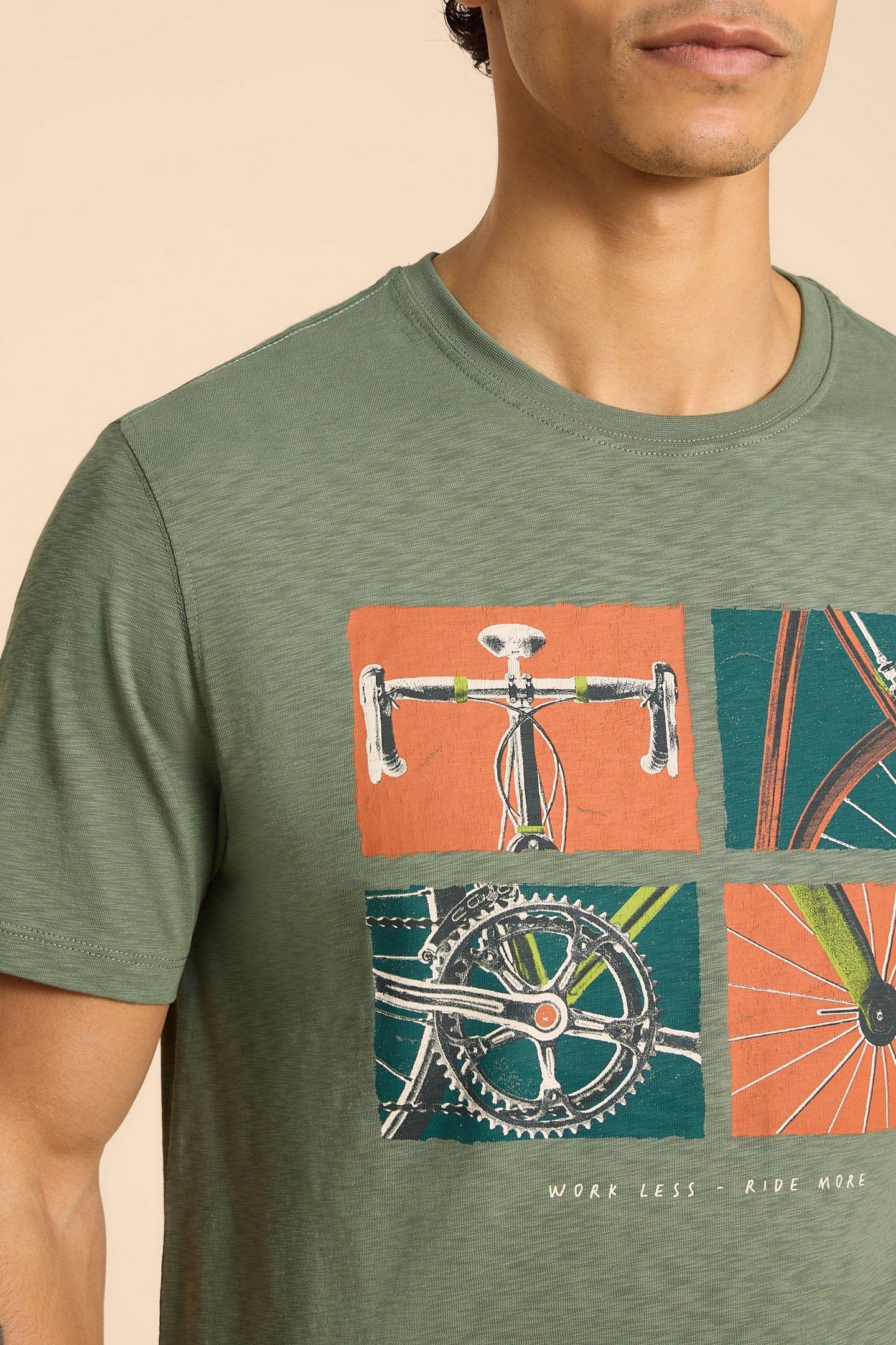RIDE GRAPHIC TEE GREEN PRINT 6