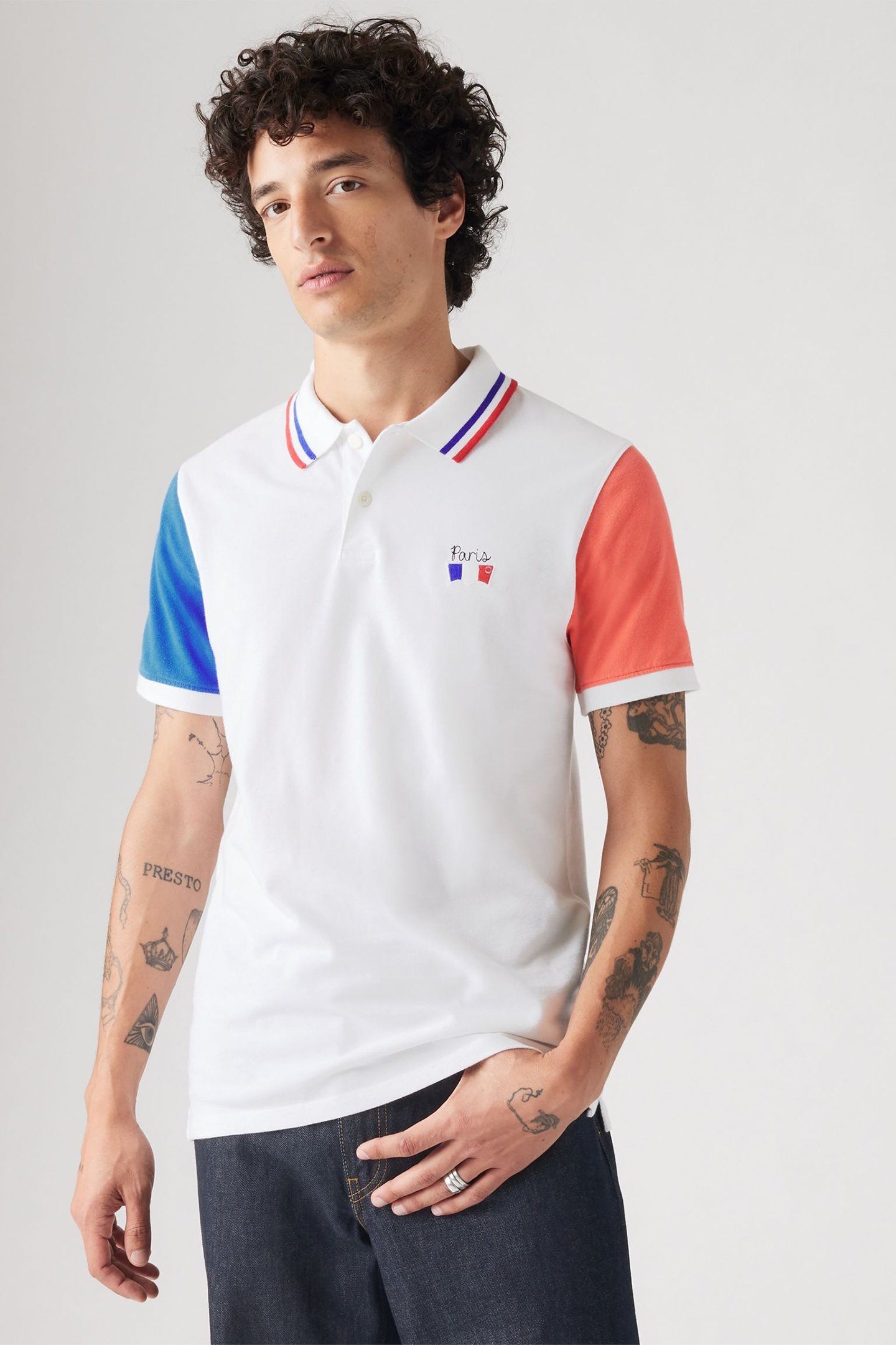 SLIM HOUSEMARK POLO WHITE PIQUE 4