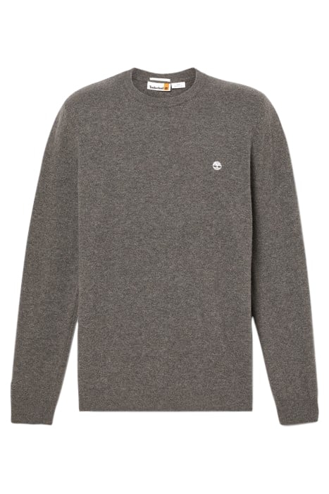 COHAS BROOK MERINO CREW SWEATER DARK GREY HEATHER 4