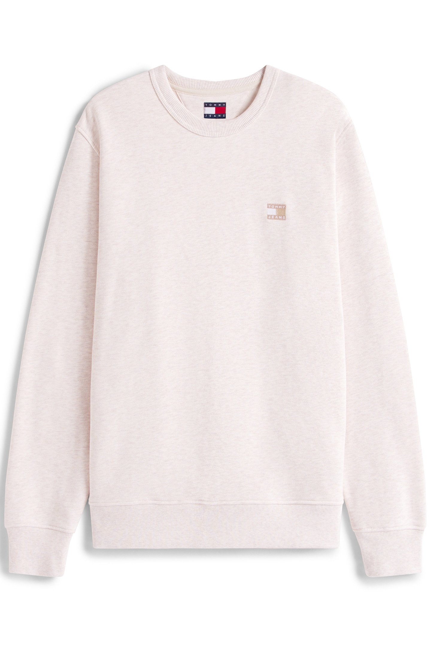 TJM REGULAR FIT CREW NECK SWEATER OAT MARL HTR TONAL 4