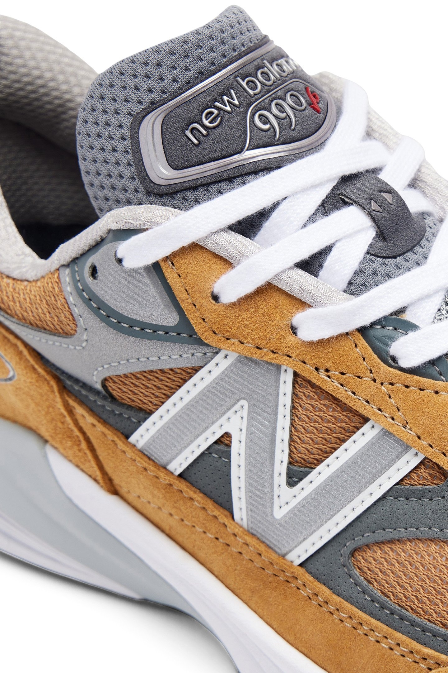 U990TN6 SNEAKERS IN ORANGE AND GREY 8