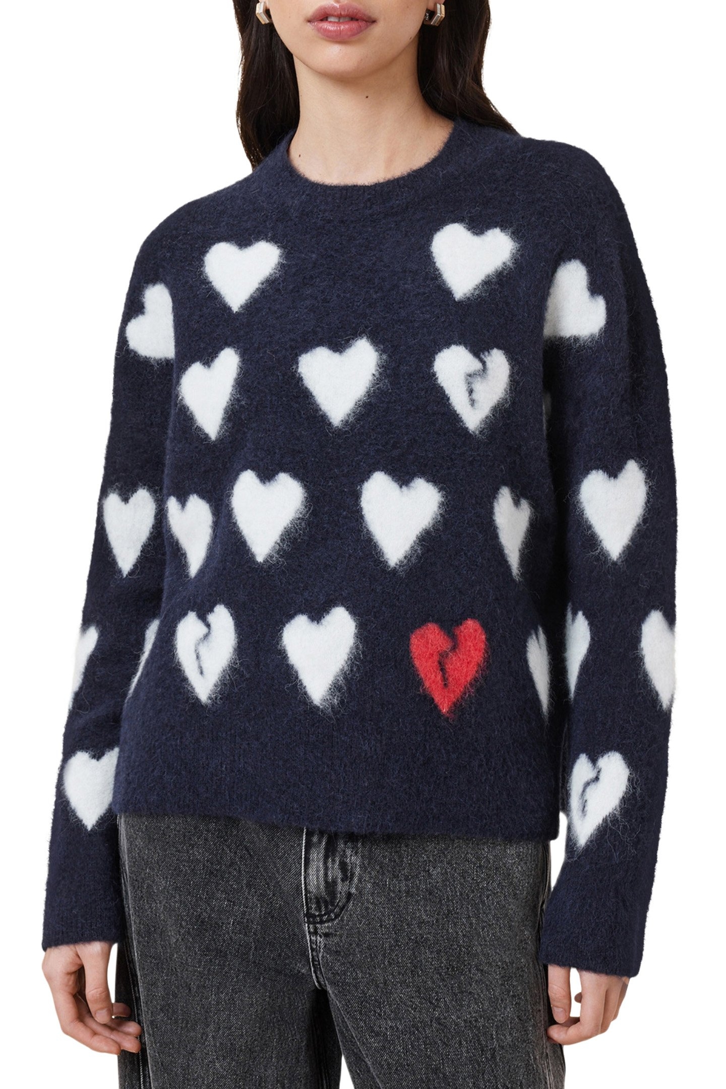 AMORA JUMPER INK BLUE/WHITE 1