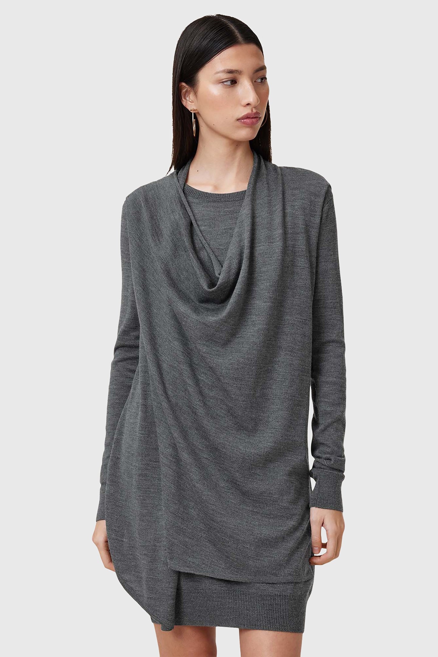 DRINA DRESS GREY MARL 1