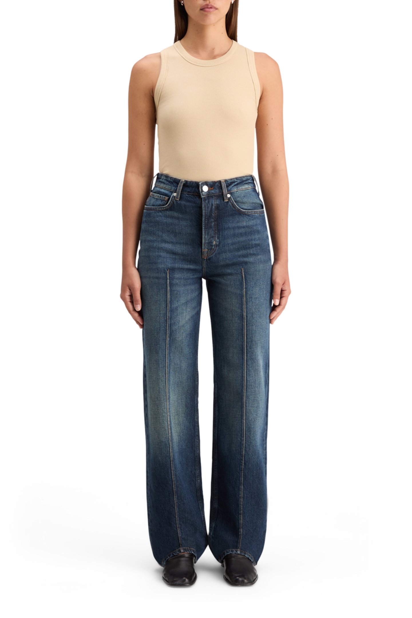 THE RIPPLE AUTHENTIC STRAIGHT JEANS LUX BLUE LUX BLUE 3