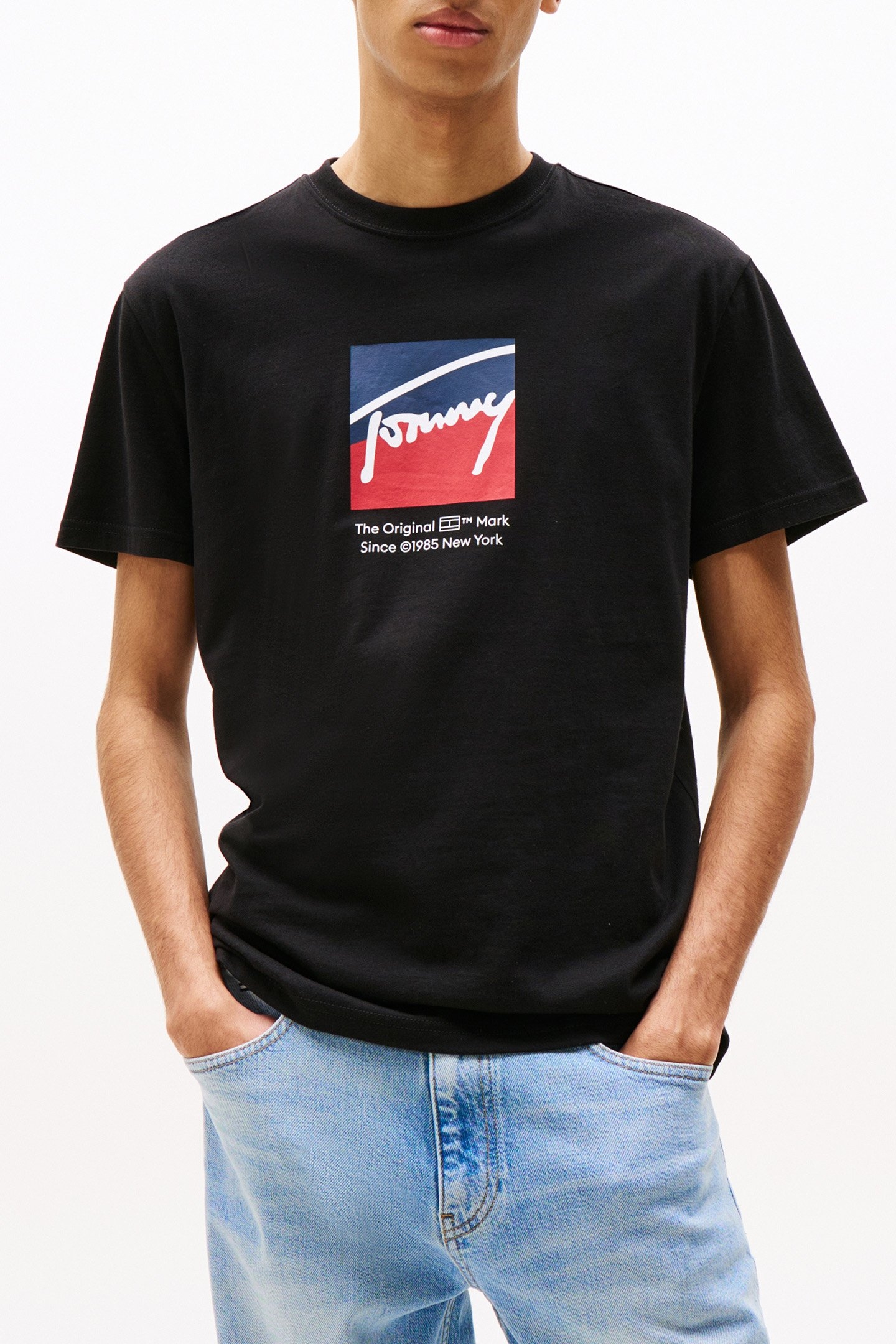 TJM REG RWB DNA TEE, REGULAR FIT T-SHIRT, BLACK 1