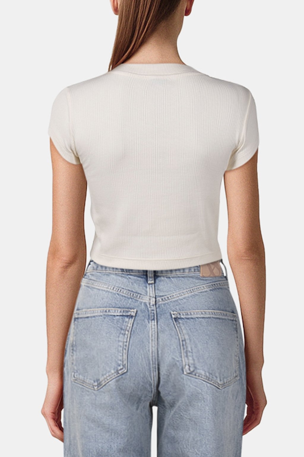 MONOGRAM BABY TEE SLIM FIT SWEET CORN 2