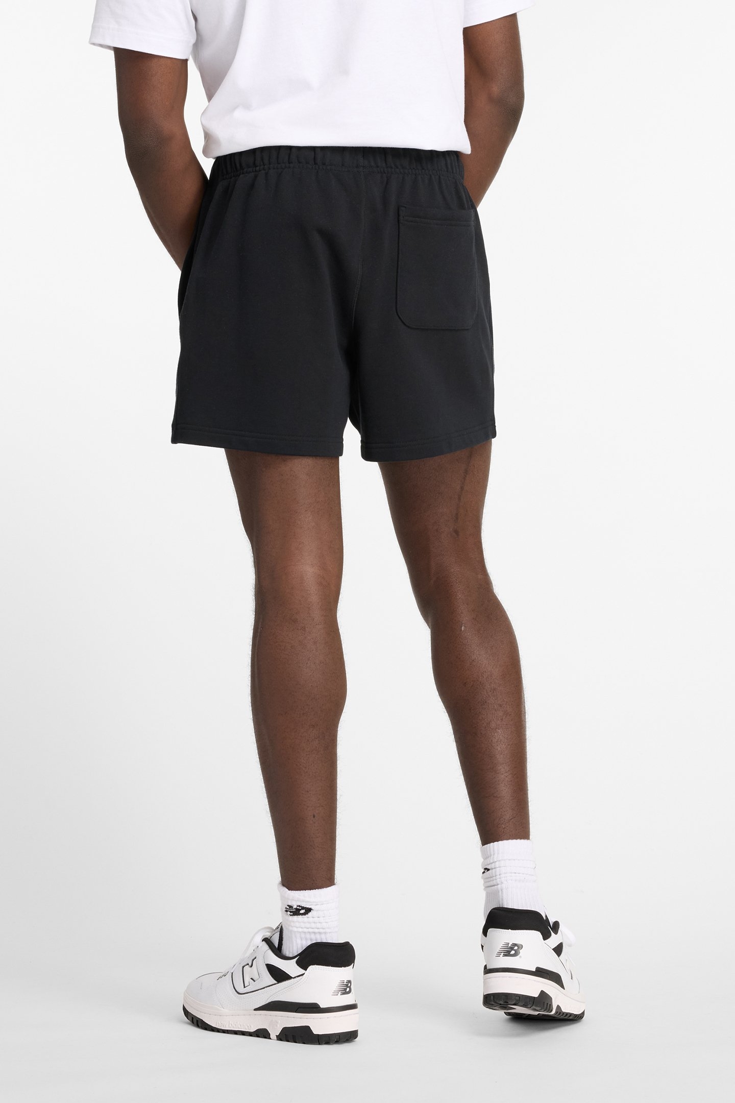 SWEAT SHORTS IN BLACK 2