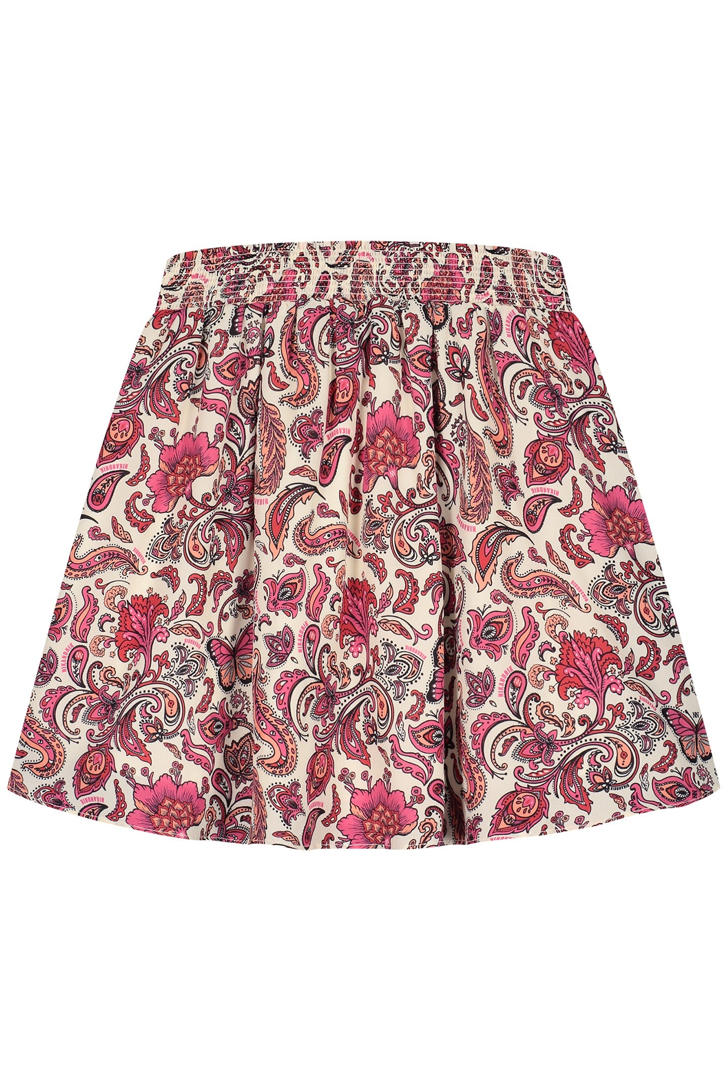 PAISLEY SKIRT VIBRANT ORANGE/FUCHSIA POP 3