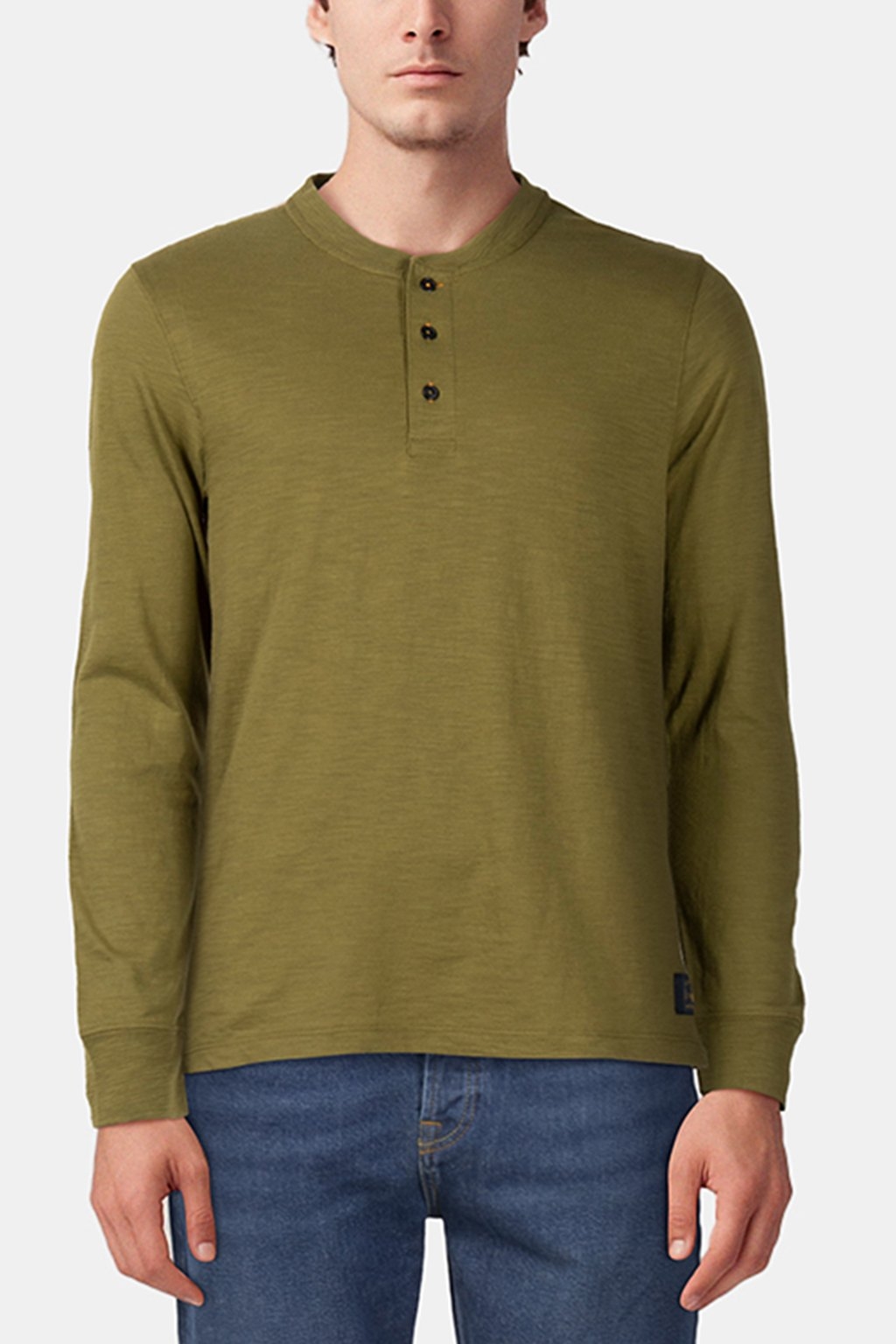 LS SLUB HENLEY MOSS GREEN 1