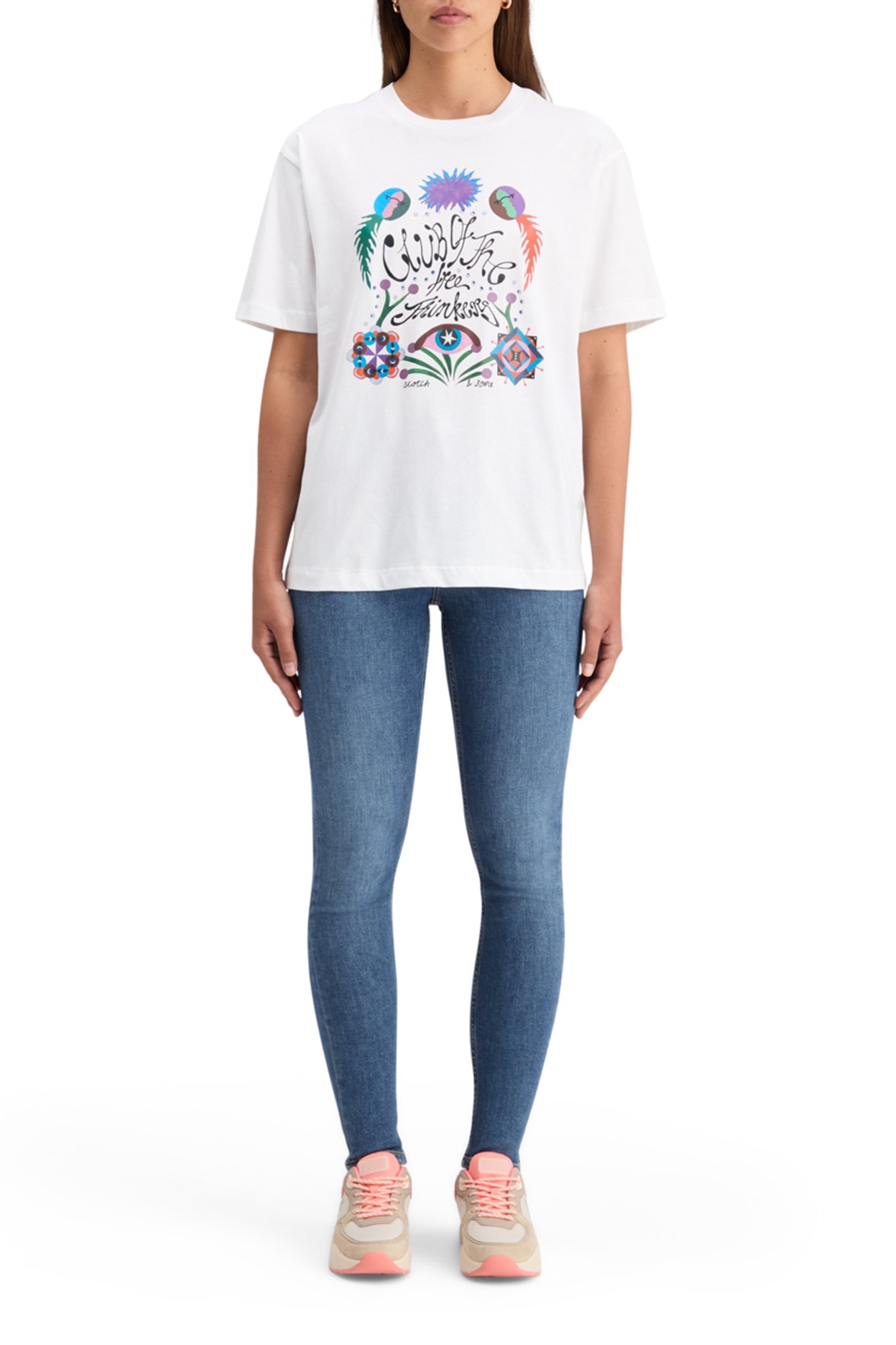 CHEST ARTWORK LOOSE FIT T-SHIRT WHITE 3