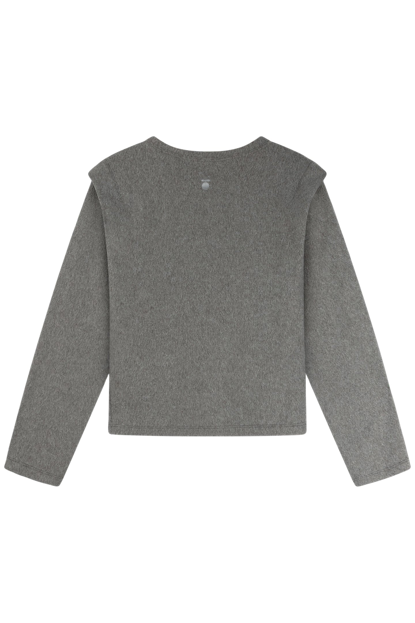 FOLDED SHOULDER SWEATER OIL GREY 5