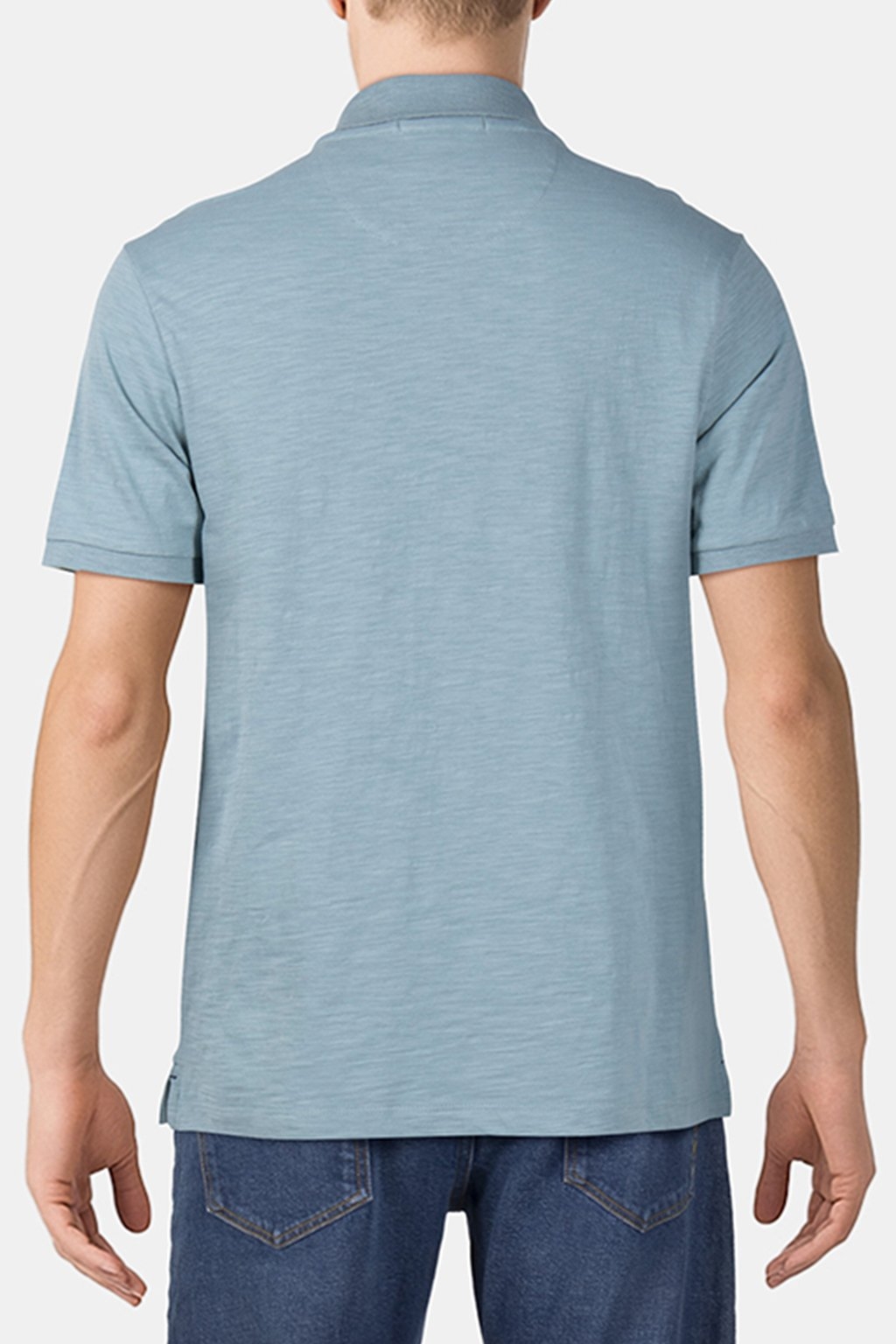 SLUB SS POLO BAY BLUE 2