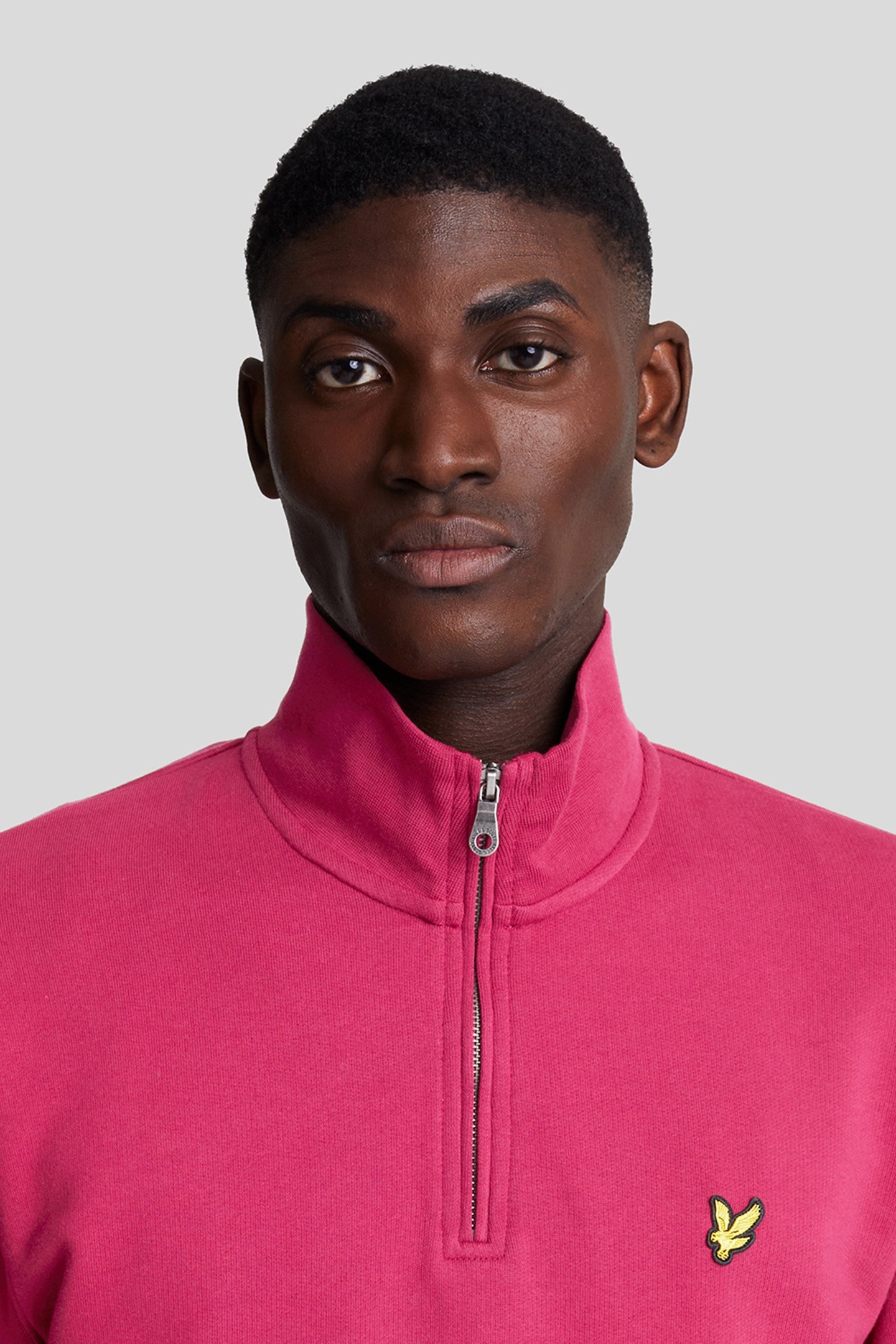 LOOPBACK QUARTER ZIP SWEAT RICH BURGUNDY 5