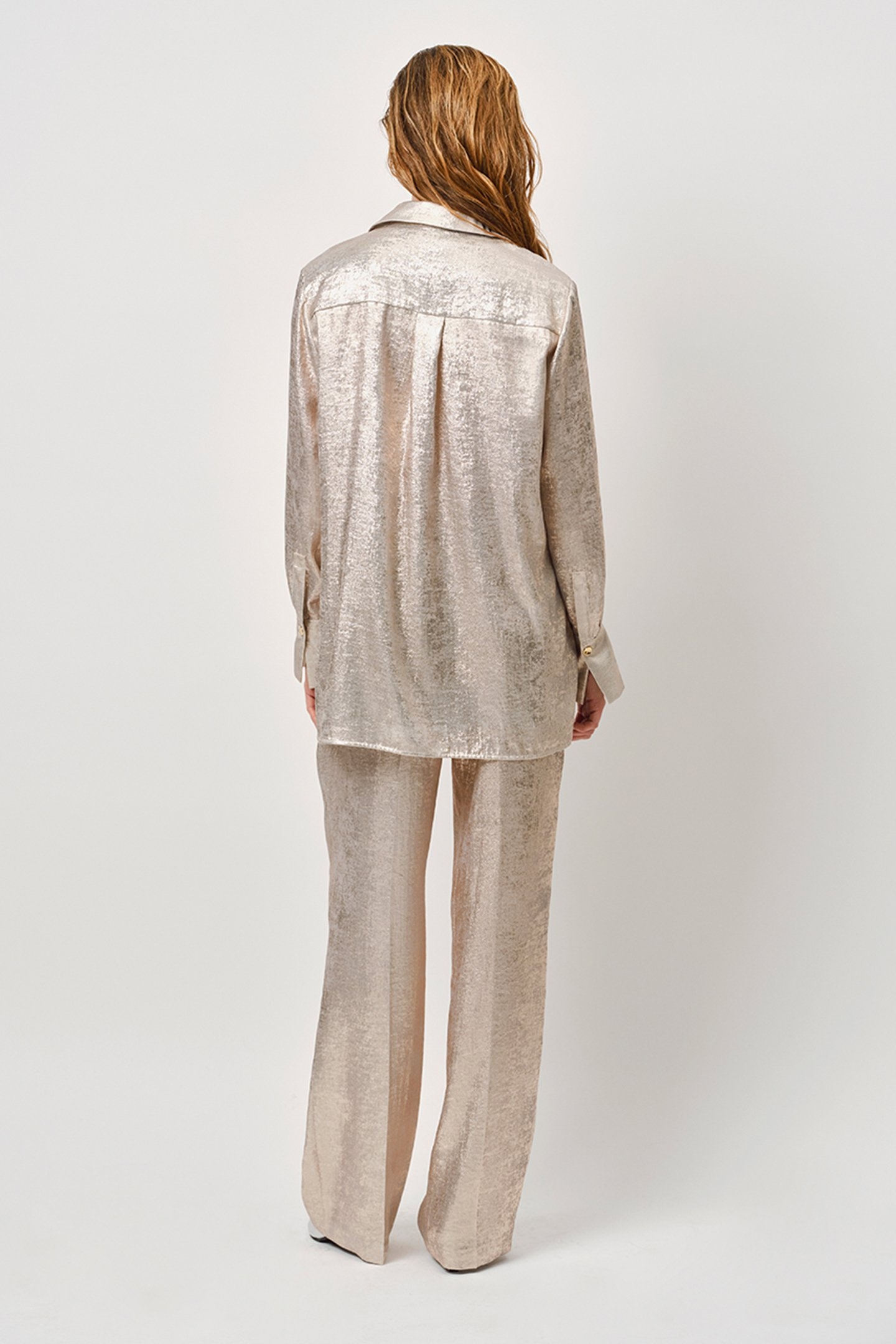 CHARM METALLIC PANTS GUN METAL 2