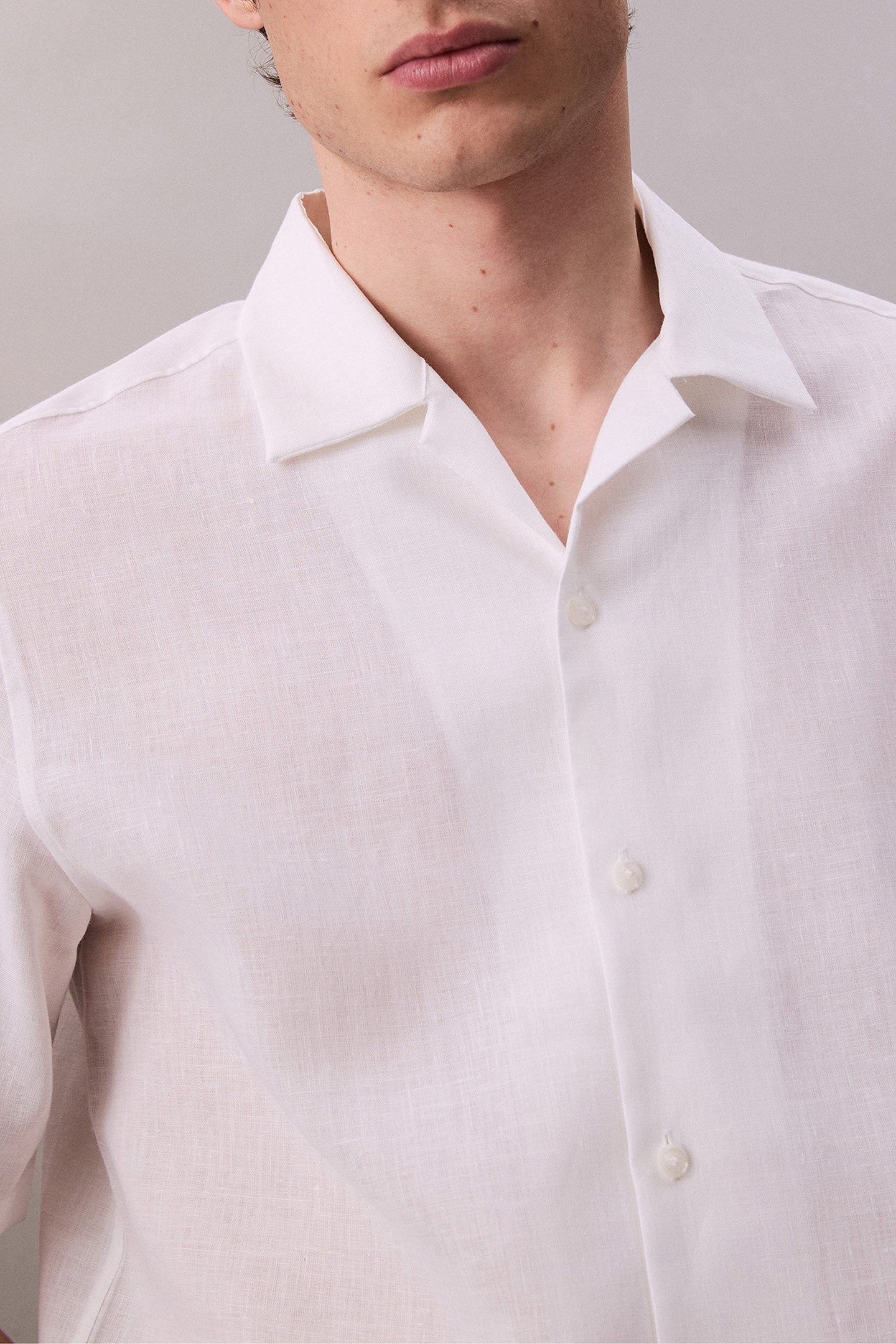 SS TRAVELER LINEN SHIRT BRILLIANT WHITE 5