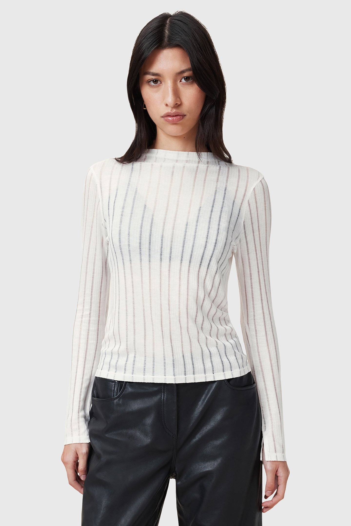 AKI LS TEE CHALK WHITE 1