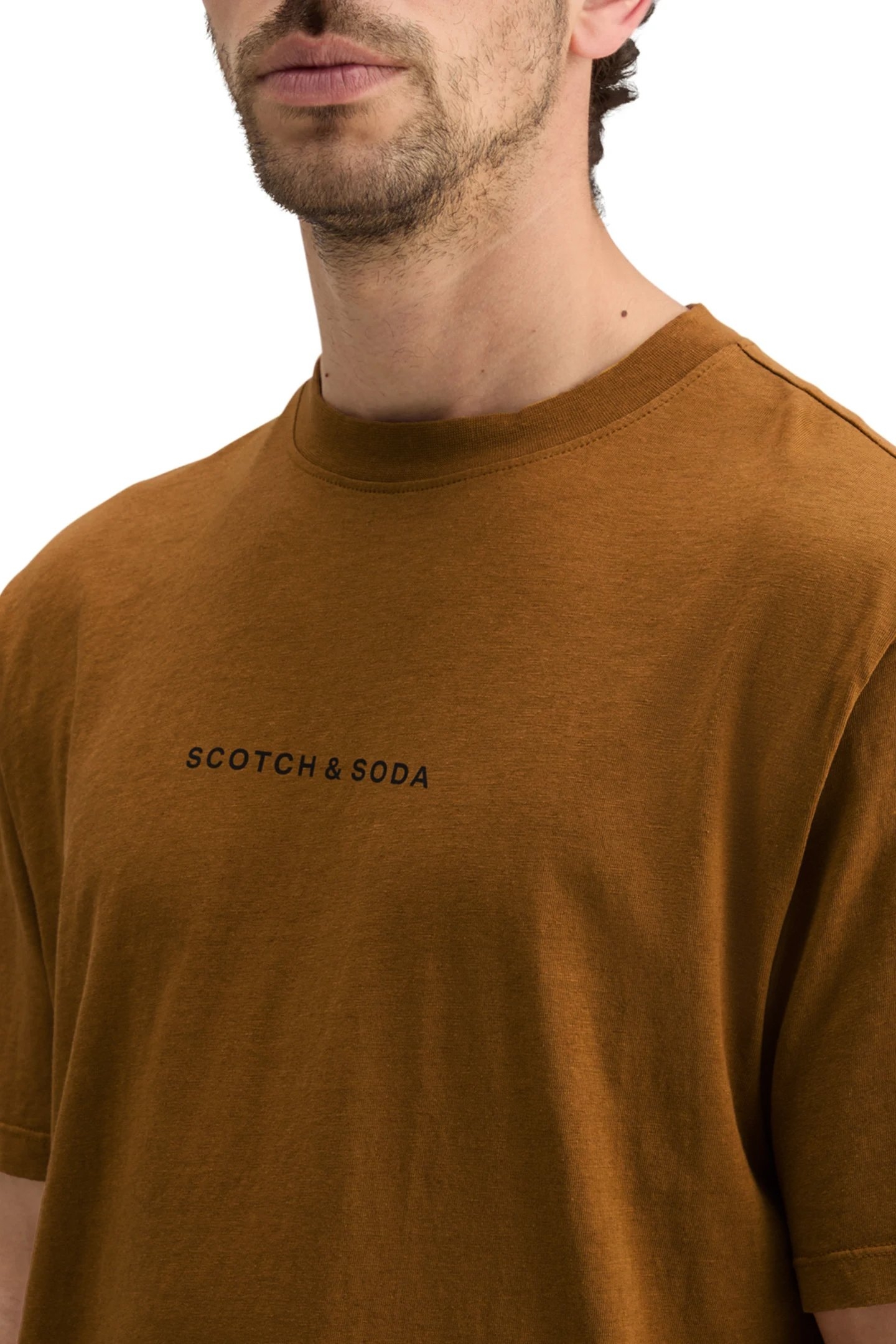 RELAXED FIT FRONT BACK ARTWORK T-SHIRT GOLDEN RUST 7