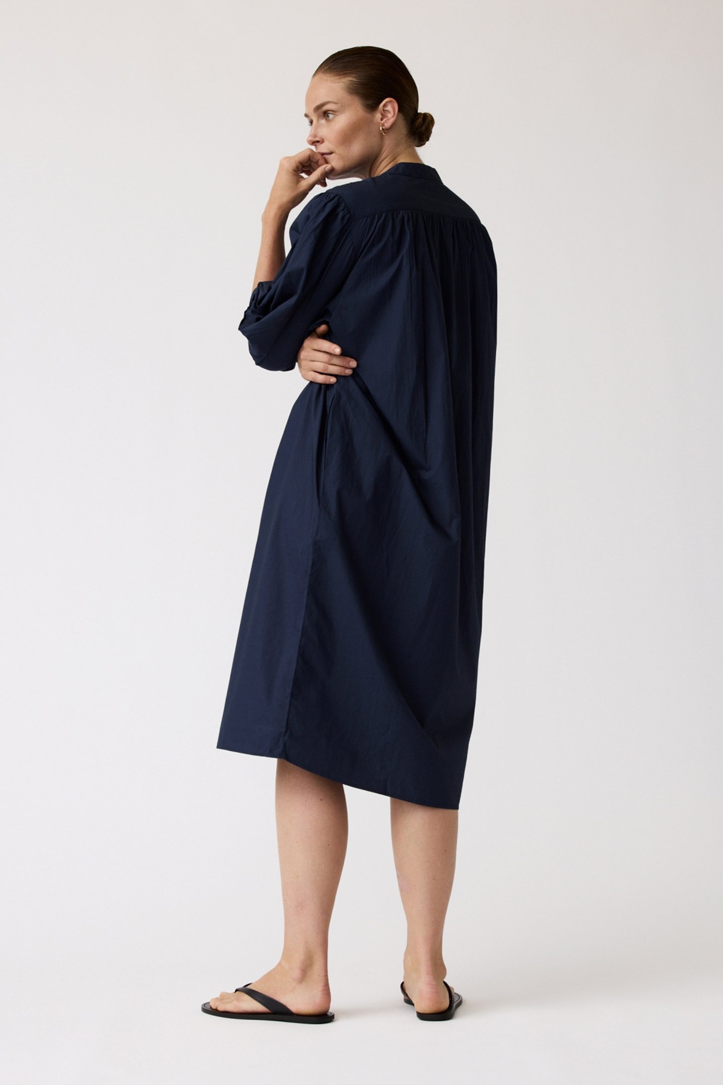 CAMELLIA DRESS NAVY 2