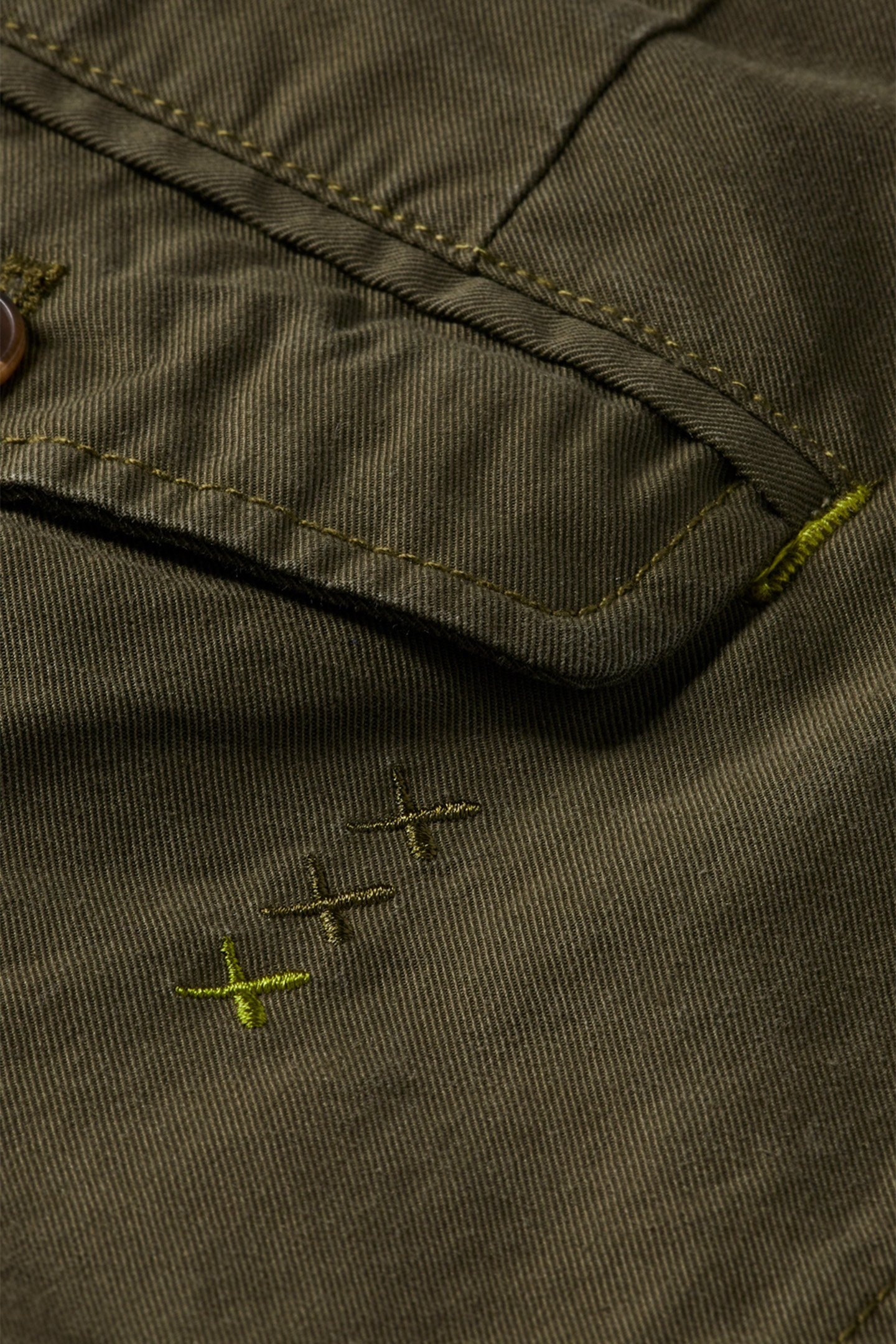 TWILT - PLEATED COTTON / TENCEL TWILL CARGO HERITAGE GREEN 3