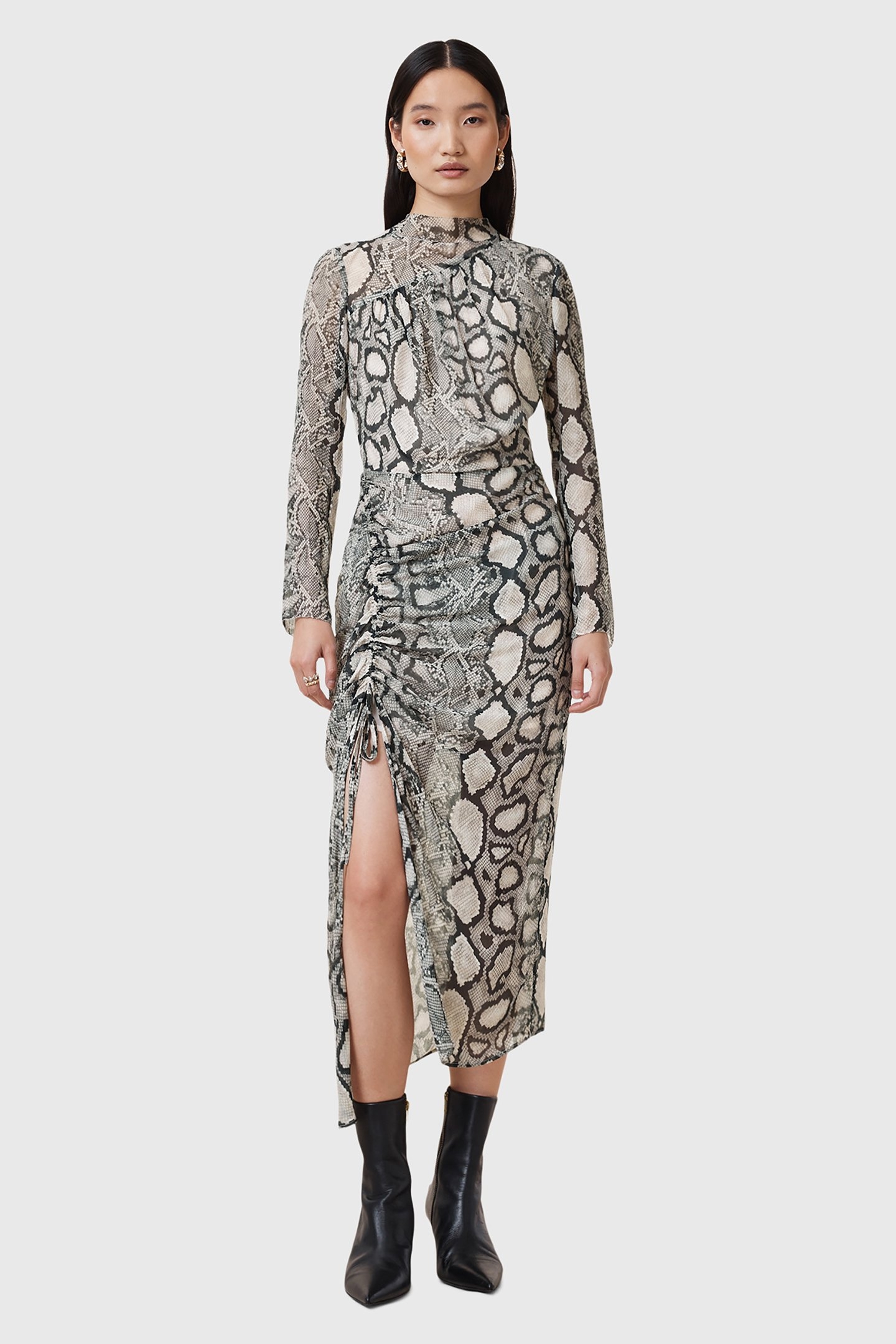 RIZO DRESS FLOW ECRU WHITE 1