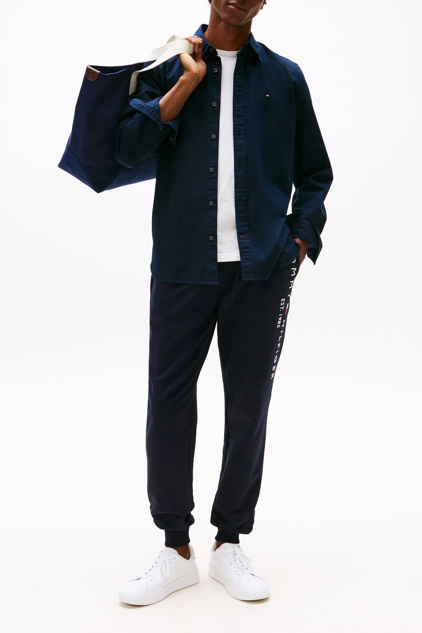 TOMMY LOGO RELAXED FIT SWEATPANT DESERT SKY 2