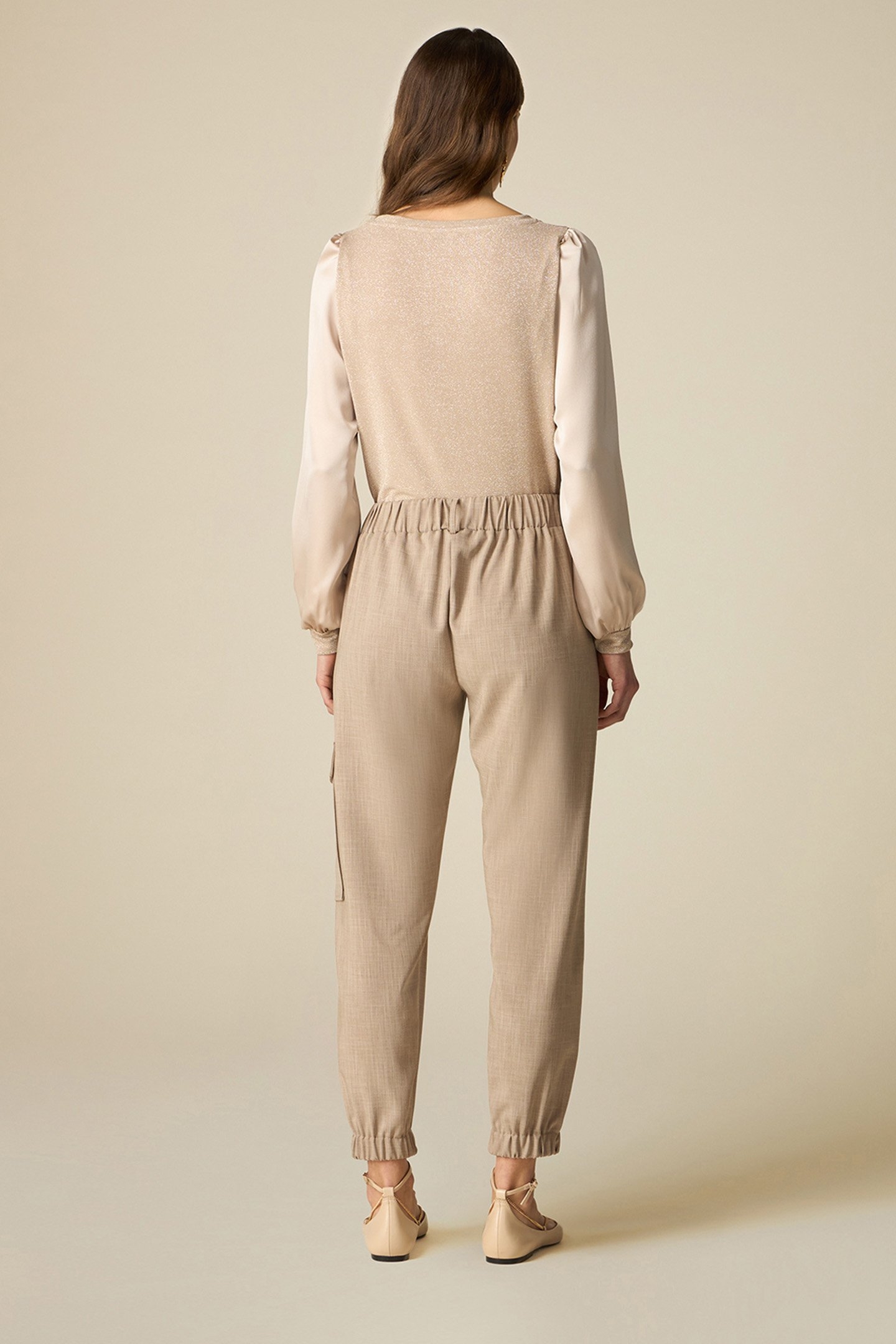 MÉLANGE CARGO JOGGERS NATURAL 3