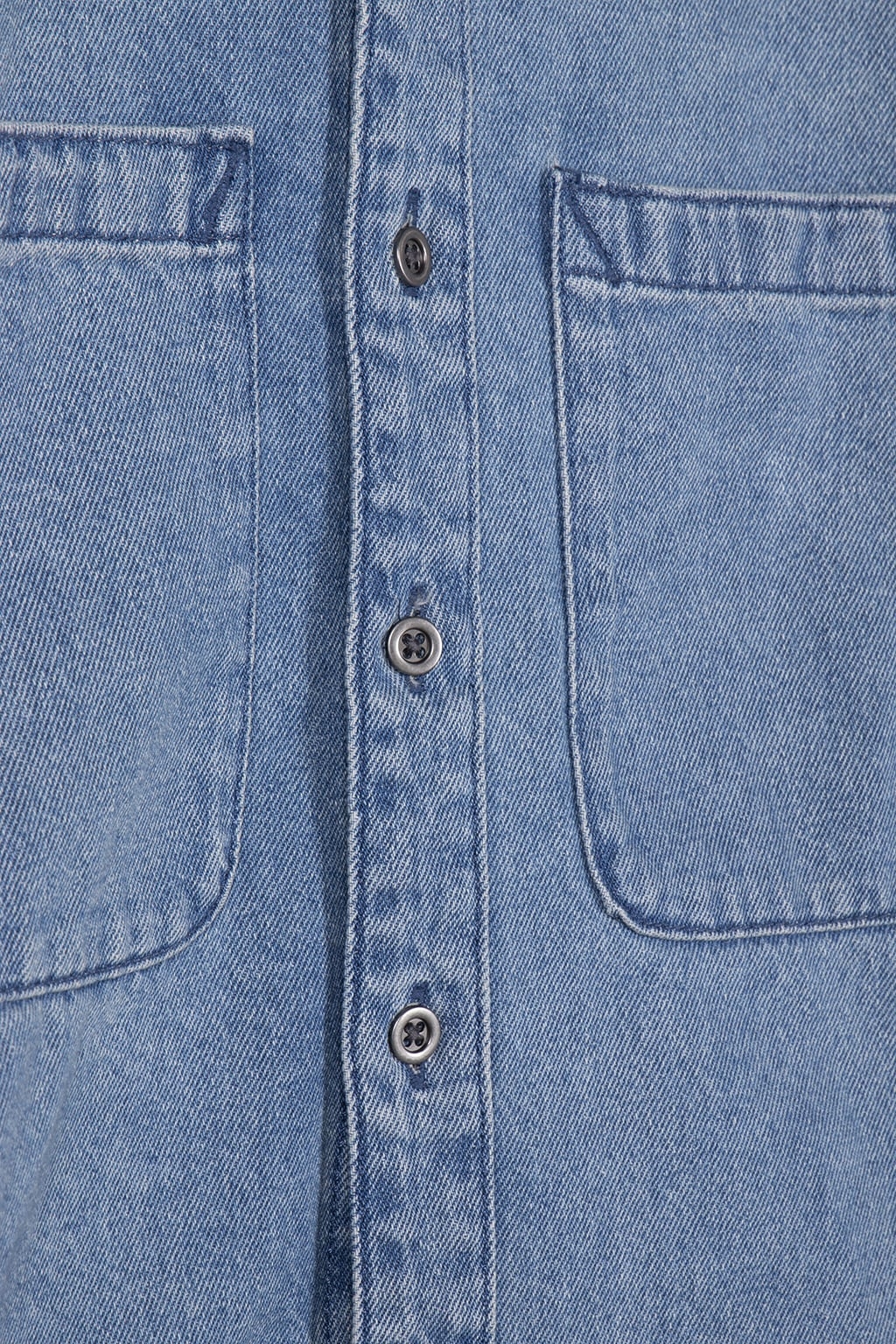 ANTICA BOXY DENIM LS SHIRT STONE WASH 5