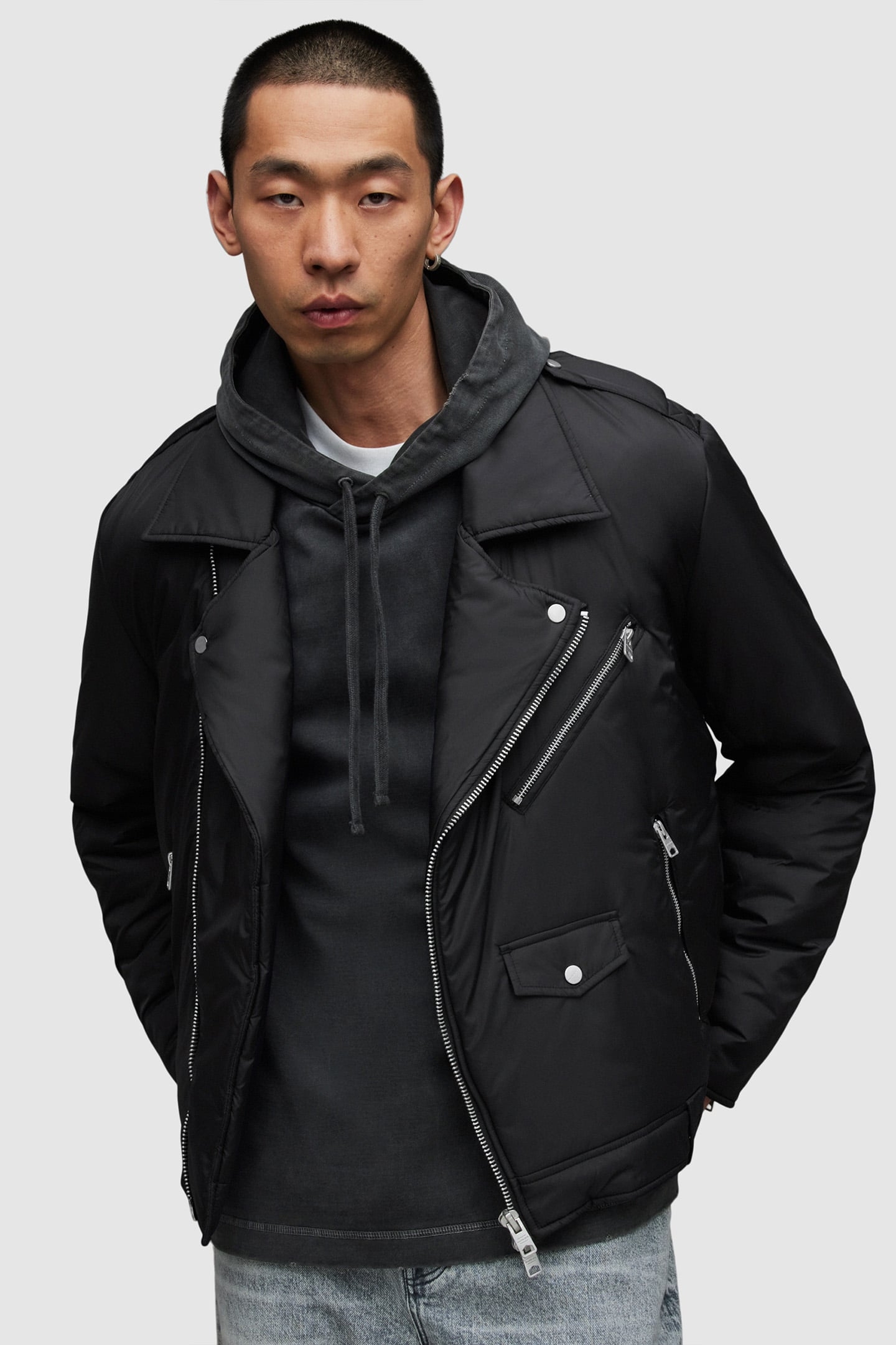 MILLER BIKER JACKET BLACK 1