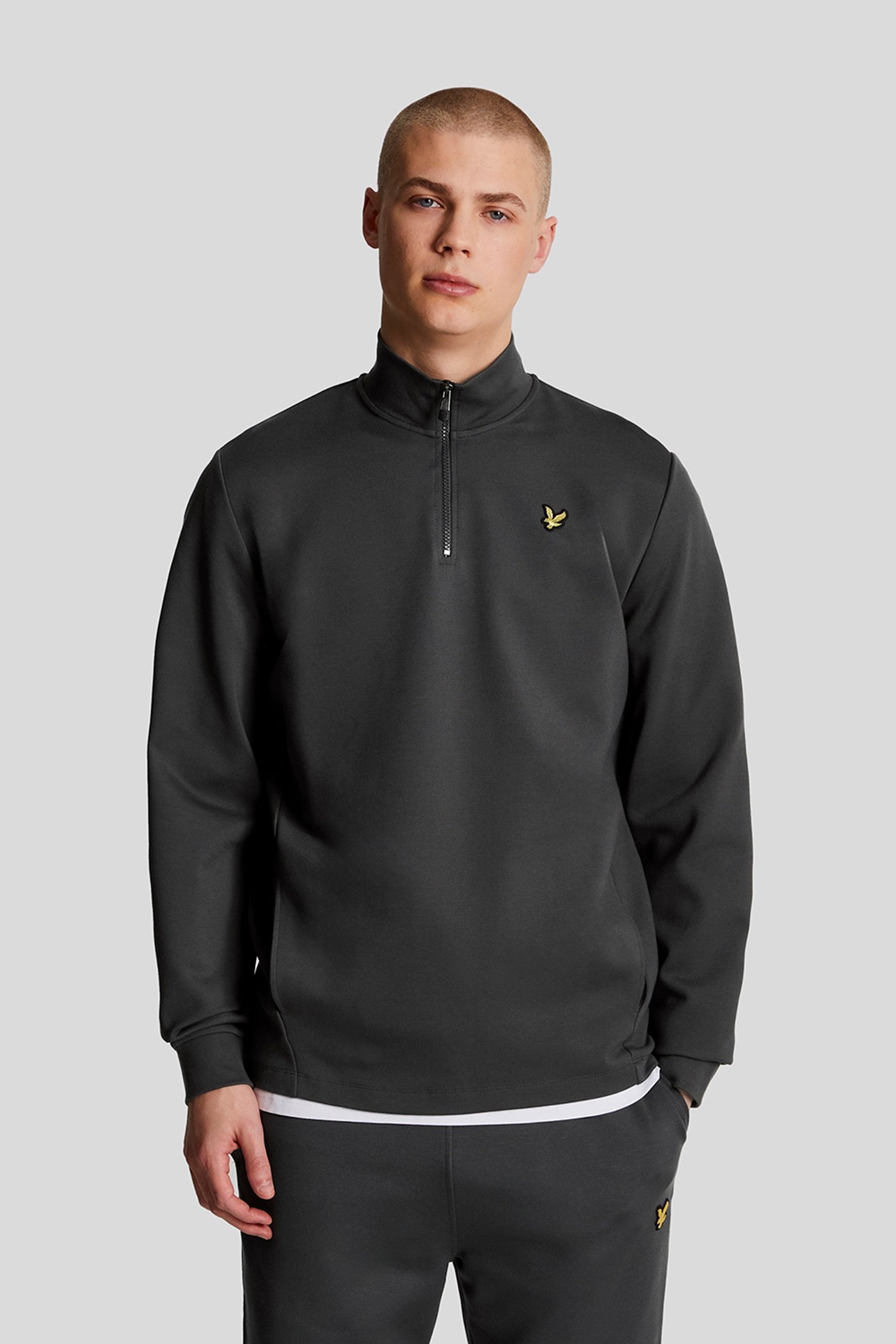 FLY FLEECE QUARTER ZIP GRAPHITE 1