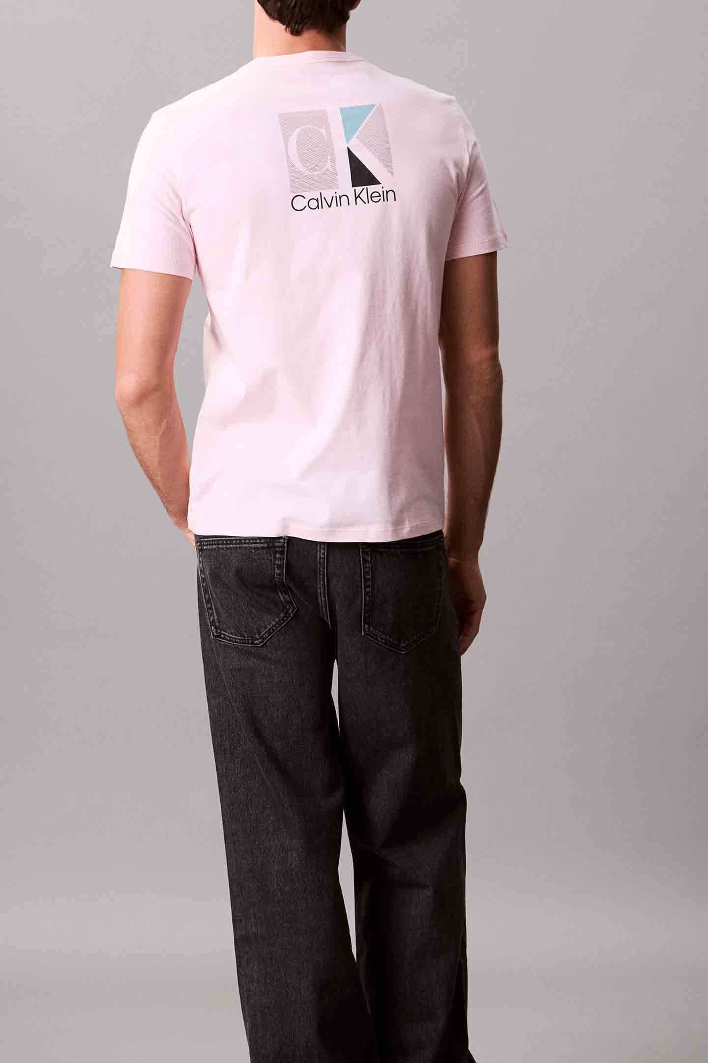 SS 30S EU SP CK ABSTRACT T-SHIRT ROSE SHADOW 2