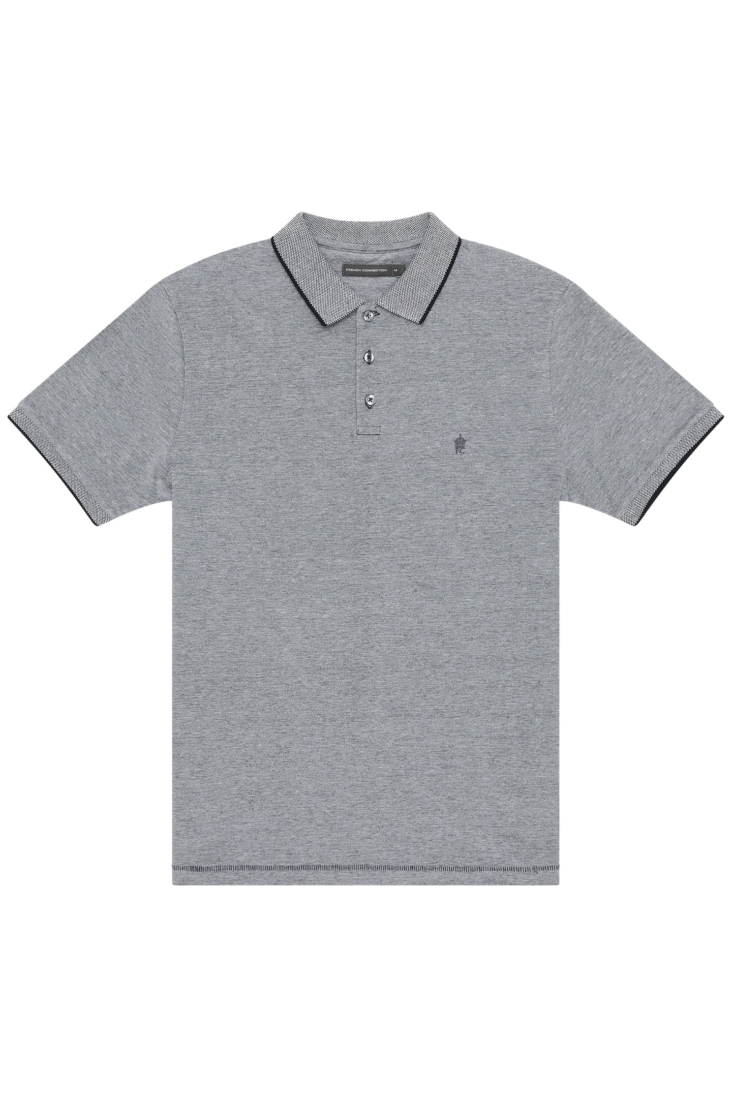 BIRDSEYE TIPPED POLO MARINE/MARINE 1