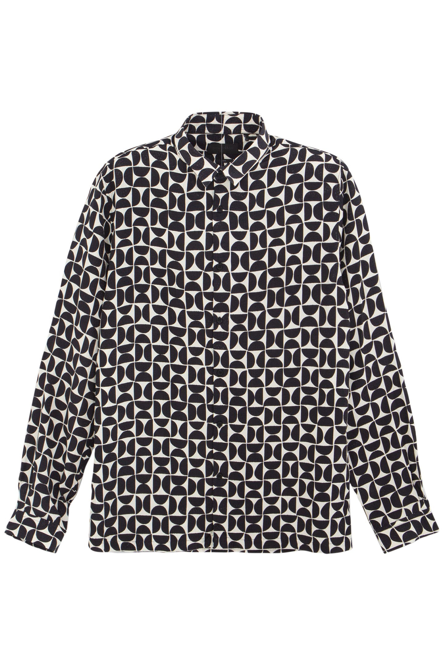 PURE EDITION – BLACK SHIRT WITH RETRO GRAPHIC MOTIF 3