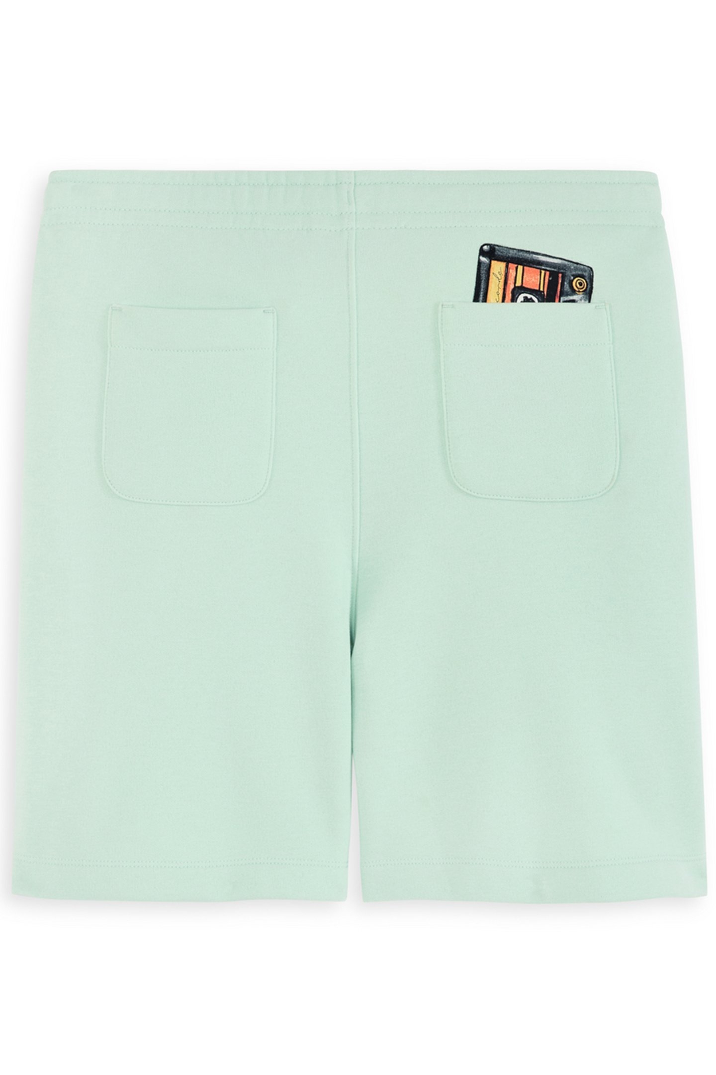BOYS FLEECE SHORT LIGHT PASTEL GREEN 2