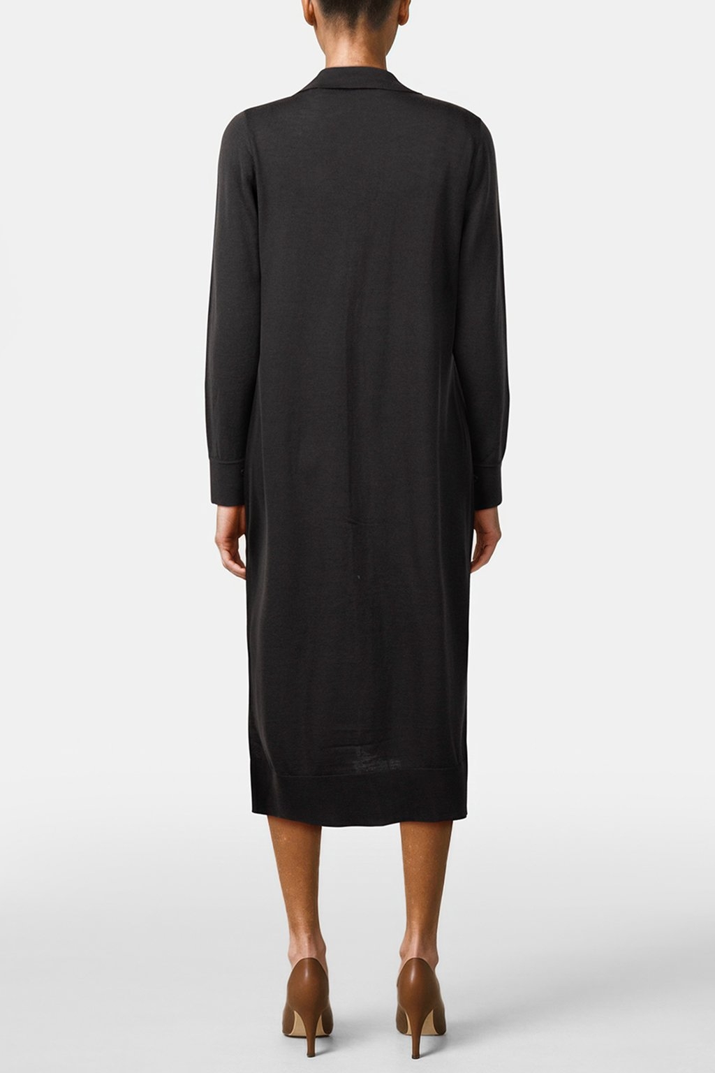 ADINA DRESS DARK KHAKI GREEN 2