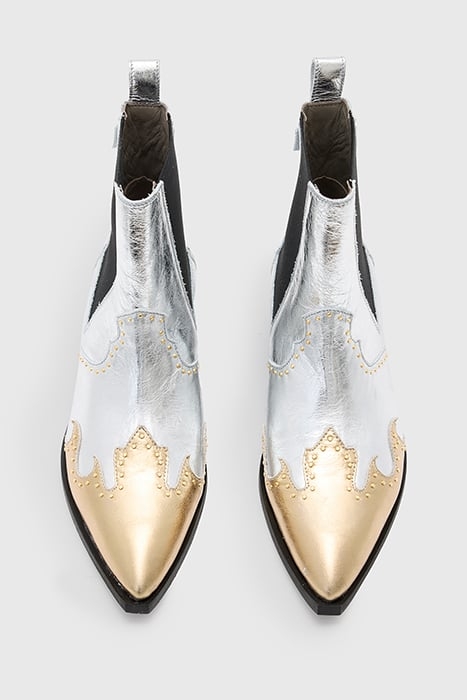 DENVER STUD BOOT SILVER/GOLD 4