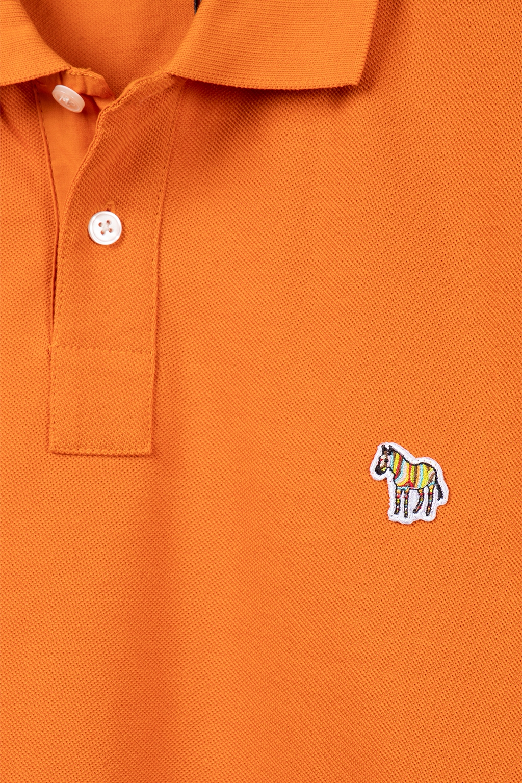 REG FIT SS POLO SHIRT ZEBRA ORANGE 4
