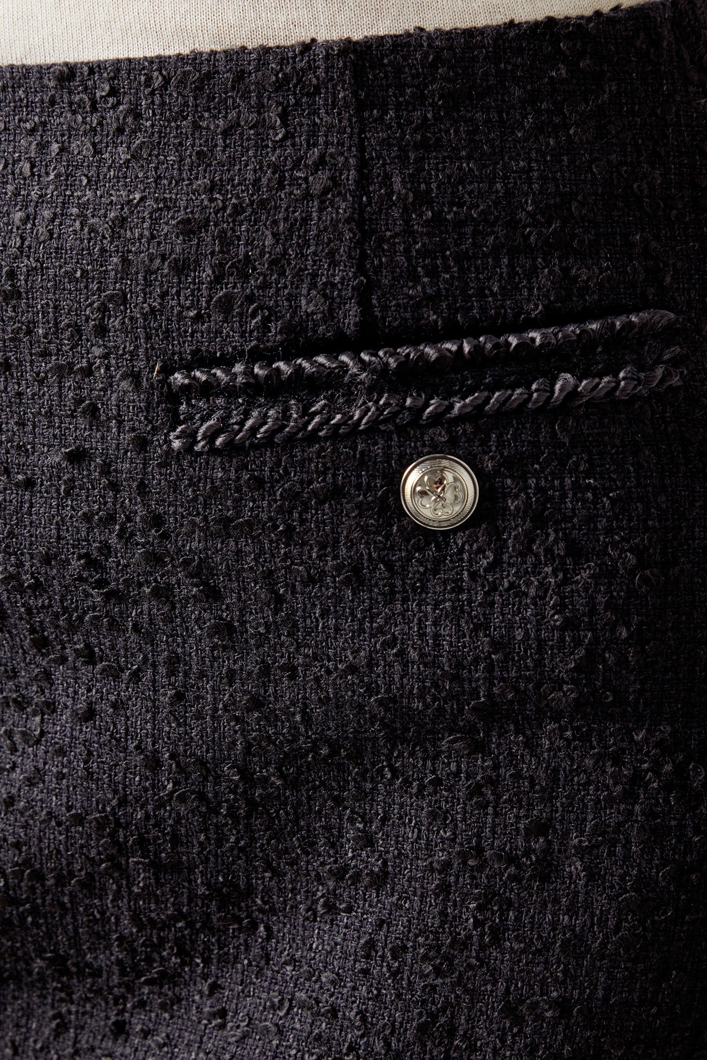 SK CHARLIE TWEED SKIRT BLACK 5