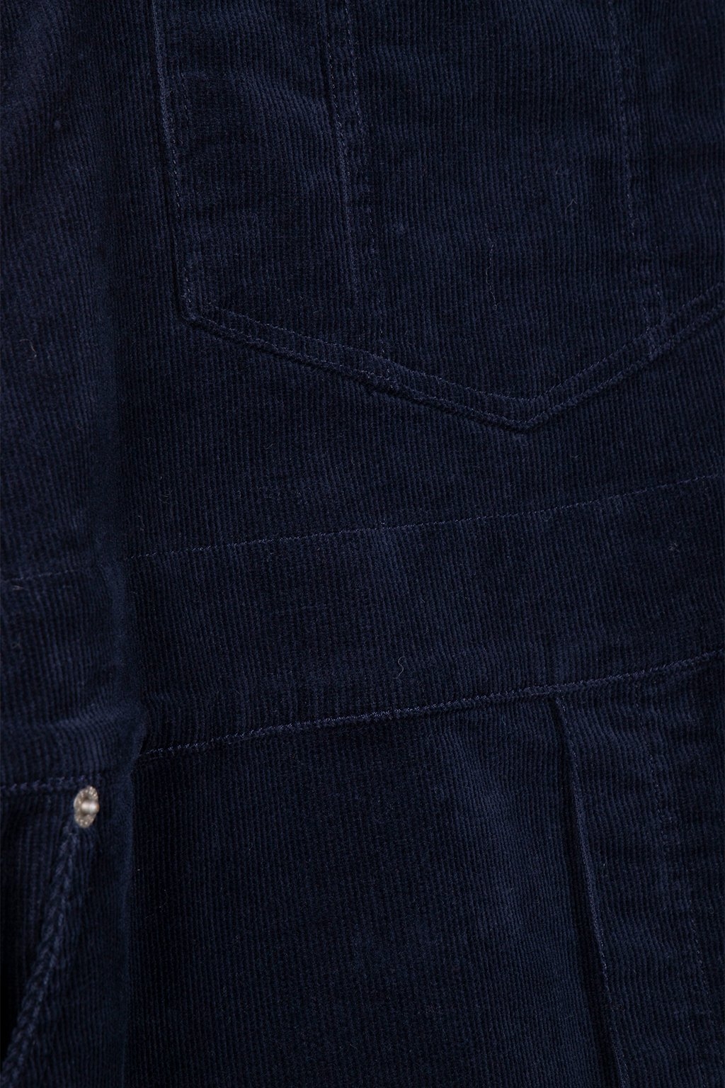 EMMIE ORGANIC CORD MIDI PINNY DARK NAVY 4