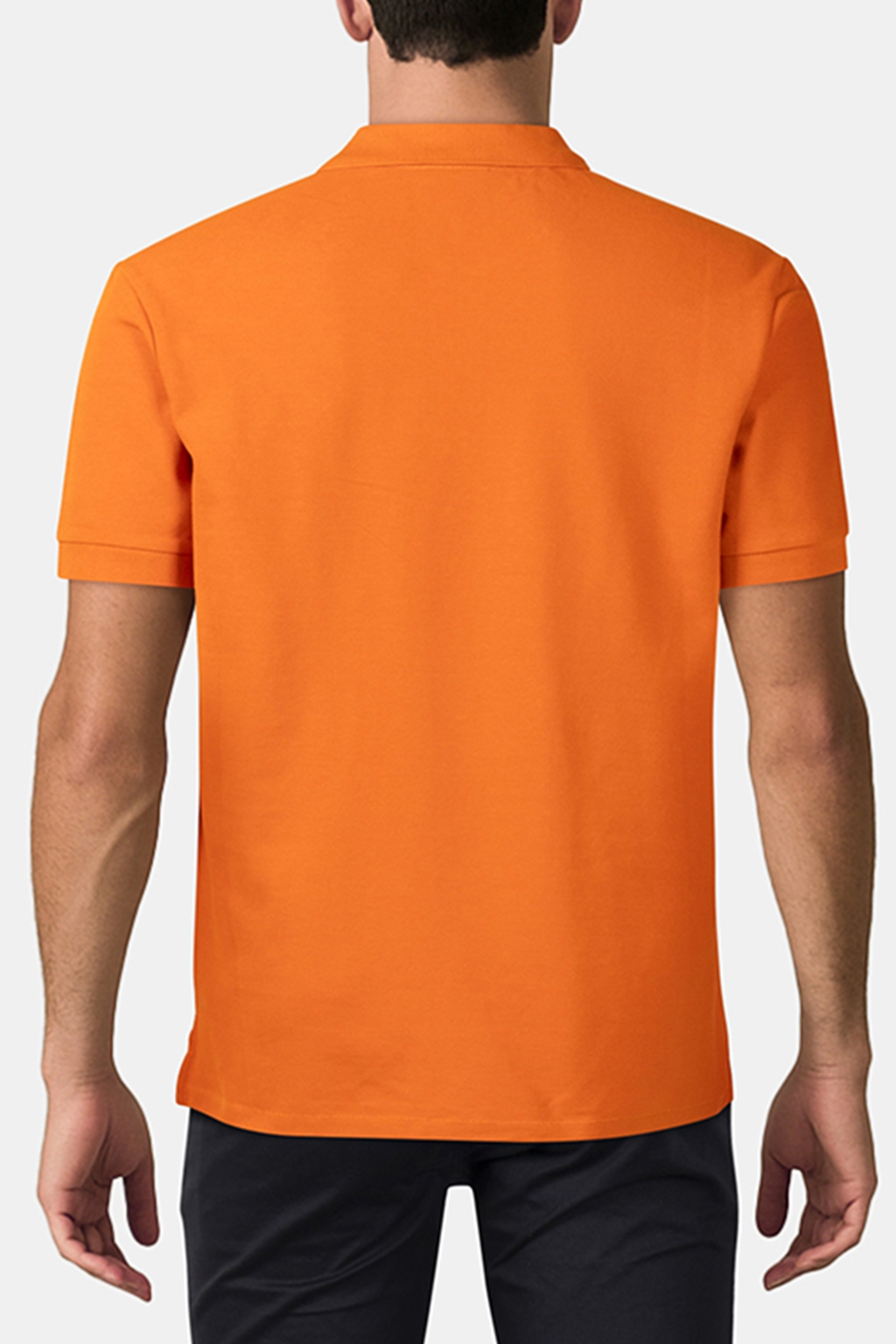 REG FIT SS POLO SHIRT ZEBRA ORANGE 2